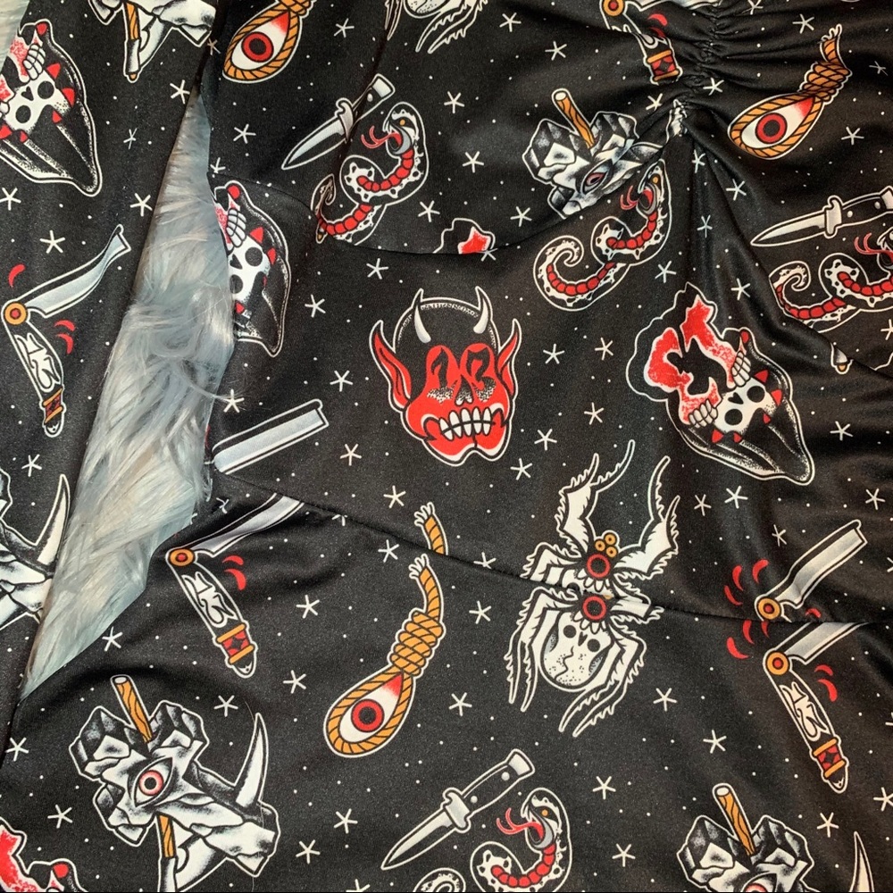SOLD Sourpuss Friday the 13th dress - Picture 3 of 4